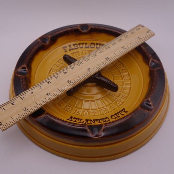 Fabulous Atlantic City Roulette Wheel Ceramic Ash Tray - Picture 12 of 14